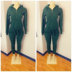 Olive green jogging set
